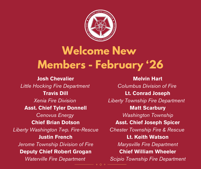 Welcome New Members
